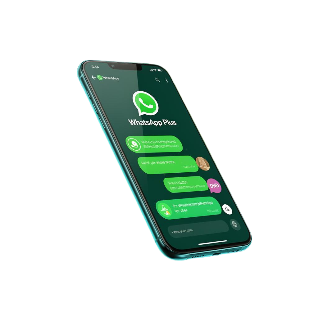 WhatsApp Plus app interface on Android smartphone